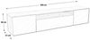 Beautysofa TV-Schrank Moderner Hängeschrank mit gefräster NEO-Front (B:200/H:40/T:41cm) Bild 3