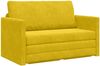 vidaXL Schlafsofa Sonnenblumen Gelb 124 x 71 x 78 cm Samt 4106707 Bild 2