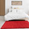 Vimoda Teppich Shaggy, Hochflor-Teppich Wohnzimmer in Rot, Rechteckig, Höhe: 30 mm, Langflor, Läufer, Einfarbig, Schlafzimmer, Kinderzimmer, klassisch Bild 3