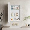 MODFU Spiegelschrank Moderner Wand-Badezimmerschrank (Rechteckiger Metallrahmen-Schrank mit Spiegel & einstellbaren Shelves) Bild 3