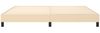 vidaXL Polsterbett, Stoff, 25,0 cm, Creme, 200x200 cm, mit Lattenrost, Schwarz Bild 5