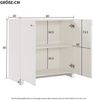 MODFU Sideboard mit viel Stauraum (Kommode, Schrank, Standschrank, 1 St, Highboard mit 2 Türen), mit Bogenmuster, goldenen Griffen, 80*40*80 cm Bild 4