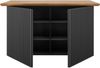 BASIC by Balculina Kücheninsel Sandella B/H/T 160x87x90 cm, Breite 160 cm, Arbeitsplatte eiche massiv Bild 4