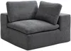 Vente-unique - CORTOLINE Sofa Stoff Grau - B 112 cm x H 83 cm x L 304 cm Bild 2