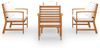 vidaXL 5-tlg. Garten-Lounge-Set mit Auflagen Massivholz Akazie 3057786 Bild 3