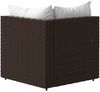 vidaXL Garten-Ecksofa mit Kissen Braun Poly Rattan 319745 Bild 5