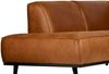 Ecksofa Statement Lederoptik, links Cognac Bild 5