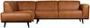 Ecksofa Statement Lederoptik, links Cognac Bild 2