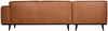 Ecksofa Statement Lederoptik, links Cognac Bild 4