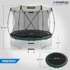 KINETIC SPORTS Trampolin Federlos-Design 'Bungee Safety Elite' - AirMAXX Sprungtuch-Technologie, Ultraleise, Outdoor Gartentrampolin für Kinder & Erwachsene, Ø 305 cm Bild 5