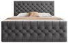 Goldstoff Boxspringbett TAURIEL mit Federkernmatratze & Topper, zwei Bettkästen (von 120 bis 200x200 cm), modernes Doppelbett aus Velvet Stoff mit edlem Kopfteil Bild 4