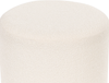 Beliani 'MOAB' Pouf, Bouclé Weiß, 39 x 39 x 41 cm Bild 5