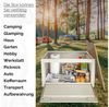 Trucky Faltbox Storage Box 45 L Camping Klappbox Klappkiste faltbar 50 x 35 x 29 cm Beige Bild 3