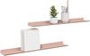 vidaXL Schwebendes Regal 2 pcs Rosa 60 x 8,5 x 2,5 cm Stahl 8003962 Bild 3