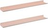 vidaXL Schwebendes Regal 2 pcs Rosa 60 x 8,5 x 2,5 cm Stahl 8003962 Bild 2