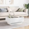 vidaXL LED-Couchtisch Weiß 70x50x30 cm Holzwerkstoff 847511 Bild 4