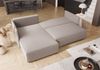 Ecksofa Schlafsofa EVORA Stoff Poso Grau Ottomane Links Bild 2