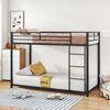REDOM Etagenbett Bett Funktionsbett Kinderbetten Eisenbetten (Eisenetagenbetten in klassischer Form 90x200 cm), ohne Matratze Bild 5