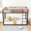 REDOM Etagenbett Bett Funktionsbett Kinderbetten Eisenbetten (Eisenetagenbetten in klassischer Form 90x200 cm), ohne Matratze Bild 2