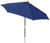 anndora-sonnenschirm Sonnenschirm 3m rund Knickbar Dreh-Kipp-Mechanismus, navy blau, Seilzugmechanik Bild 4