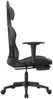 vidaXL Gaming-Stuhl mit Fußstütze Schwarz und Grau Kunstleder 3143703 Bild 4