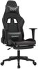 vidaXL Gaming-Stuhl mit Fußstütze Schwarz und Grau Kunstleder 3143703 Bild 2
