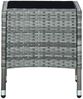 vidaXL Gartentisch Grau 40x40x45 cm Poly Rattan 45902 Bild 3
