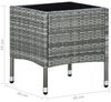 vidaXL Gartentisch Grau 40x40x45 cm Poly Rattan 45902 Bild 5