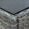 vidaXL Gartentisch Grau 40x40x45 cm Poly Rattan 45902 Bild 4