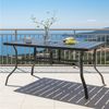 Thanaddo Tischelement Gartentisch – Quadratischer Eisentisch, geeignet für Gärten, Balkone. Bild 2