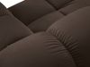Micadoni Modulares Sofa Bellis 3-Sitzer Samt Bluvel Dunkelbraun Bild 5