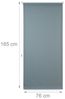 Relaxdays 3x Dunkelrollo grau 60-120cm, 80x160cm Bild 5