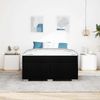 vidaXL Bettrahmen mit Matratze Schwarz 160 x 200 cm Stoff 3399196 Bild 4