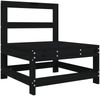 vidaXL 3-tlg. Garten-Lounge-Set Schwarz Massivholz Kiefer 825531 Bild 4