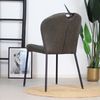 Bronx71 Esszimmerstuhl Fay anthrazit Eco-Leder stapelbar Bild 3