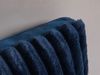 Micadoni Kissen Stripy Kord, Samt Marineblau, Blau Bild 4