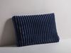 Micadoni Kissen Stripy Kord, Samt Marineblau, Blau Bild 2