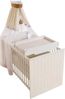 roba Wickelplatte - inkl. Wickelauflage Vichy beige - Zum Aufsetzen auf Baby- & Kinderbetten - Weiß Bild 5
