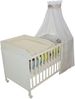 roba Wickelplatte - inkl. Wickelauflage Vichy beige - Zum Aufsetzen auf Baby- & Kinderbetten - Weiß Bild 3