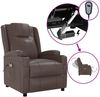 vidaXL Elektrischer Massagesessel Braun Kunstleder [3073797] Bild 2