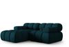Micadoni Modulares Ecksofa Bellis 3-Sitzer Links 3D-Stoff Sonic Marineblau Bild 2
