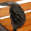 Gartenbank HWC-O25, Sitzbank Parkbank Holzbank 2-Sitzer, Gusseisen Holz Kiefer, 132cm ~ teak Bild 5