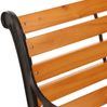 Gartenbank HWC-O25, Sitzbank Parkbank Holzbank 2-Sitzer, Gusseisen Holz Kiefer, 132cm ~ teak Bild 4