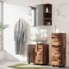 Badmöbel-Set Ilias Eiche rustikal 3 Teile, mit Midischrank Vicco Bild 4