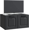 vidaXL Wandmontierter TV-Schrank Schwarz 59,5 x 41 x 30 cm 899356 Bild 2