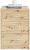 Nachtkommode >Bettine< in Artisan Eiche Nachbildung - 39x54x28cm (BxHxT) Bild 2