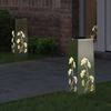 vidaXL Solar LED Weg Licht 2 pcs Silber Edelstahl 879755 Bild 3