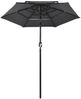 vidaXL Sonnenschirm mit Aluminium-Mast 3-lagig Anthrazit 2 m 313854 Bild 2