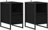 vidaXL Nachttisch 2 pcs Schwarz Eichen-Optik 39,5 x 30 x 50 cm 886655 Bild 2