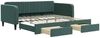 vidaXL Tagesbett Ausziehbar mit Schubladen Dunkelgrün 100x200 cm Samt 3197120 Bild 2